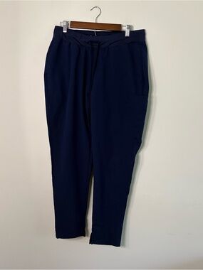 Mandala Women’s Large Navy Blue Scrub Pants Bottoms Medical Nurse W7
